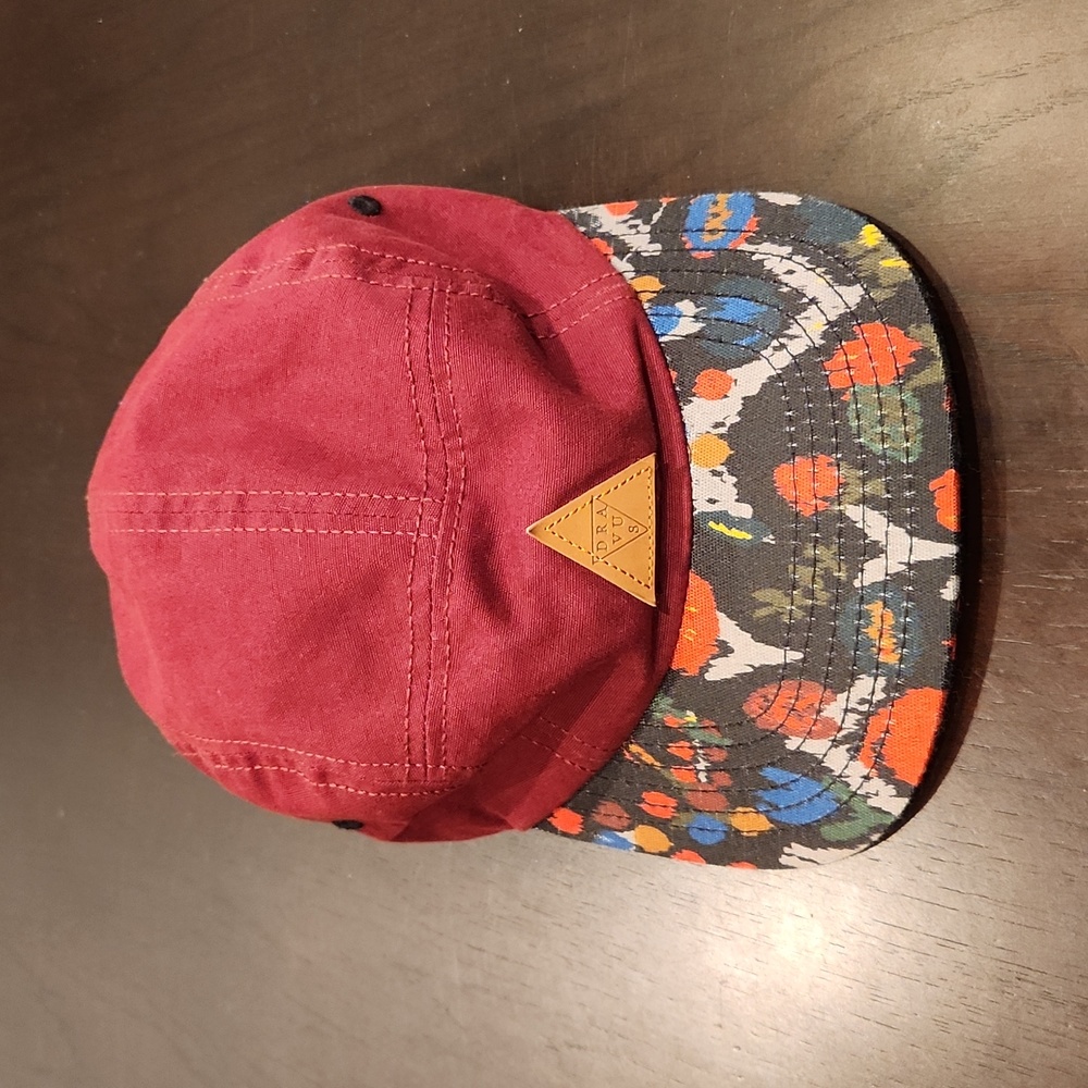 DRAVUS Mens Baseball Cap, IKAT Burgundy